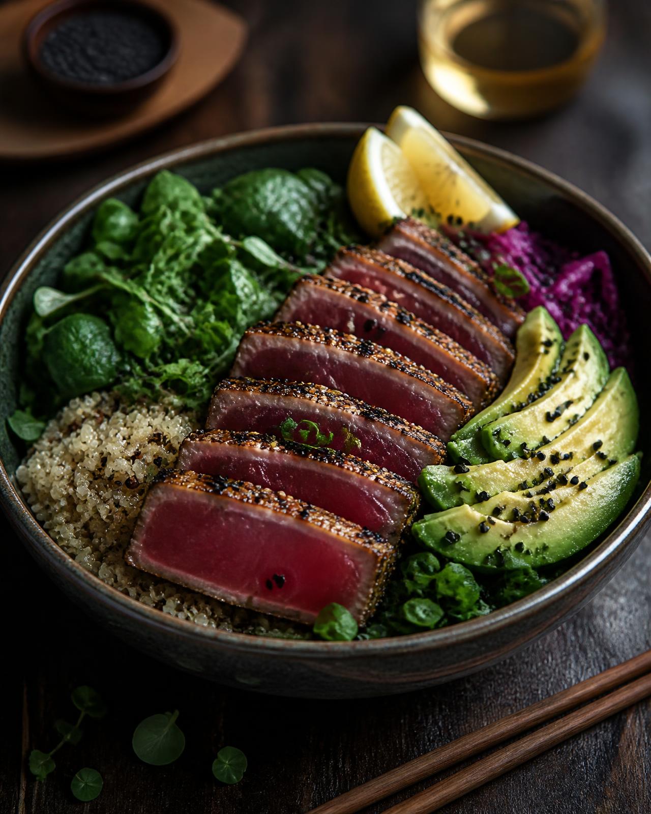 Bowl thon saisi & quinoa